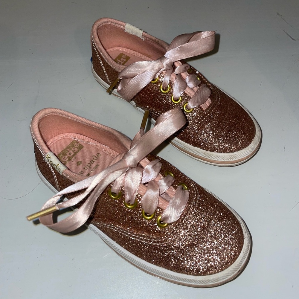 Kate Spade Kids Glitter Sneakers - Pink